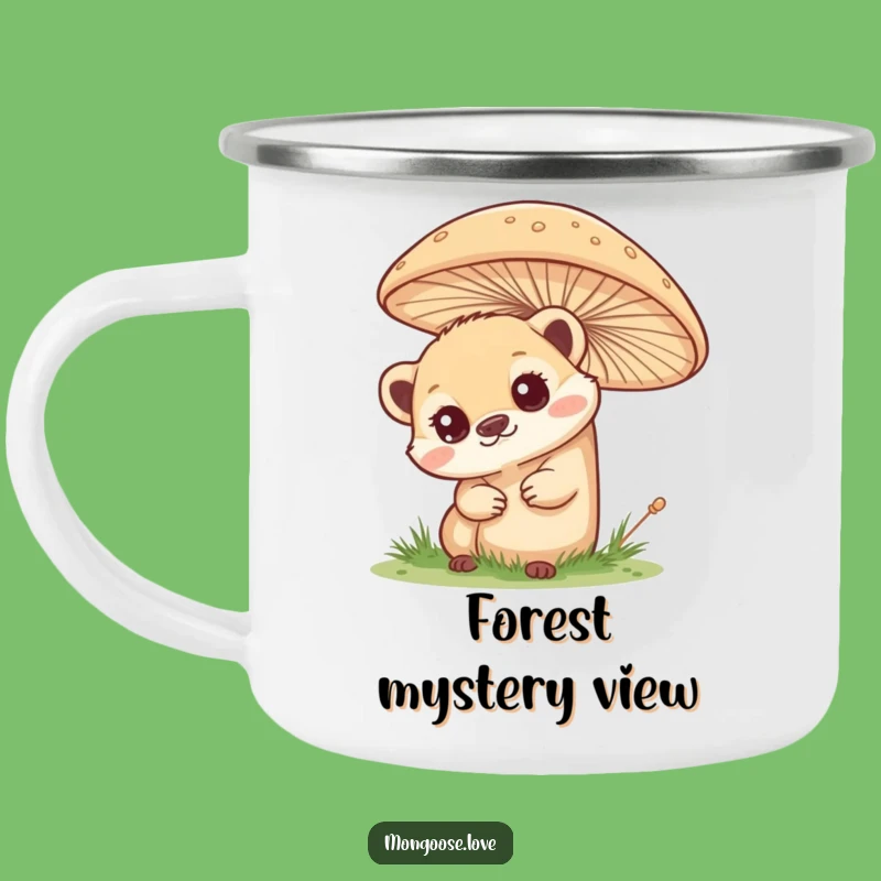 Funny Curious Mongoose Camping Mug: Discover Outdoors!