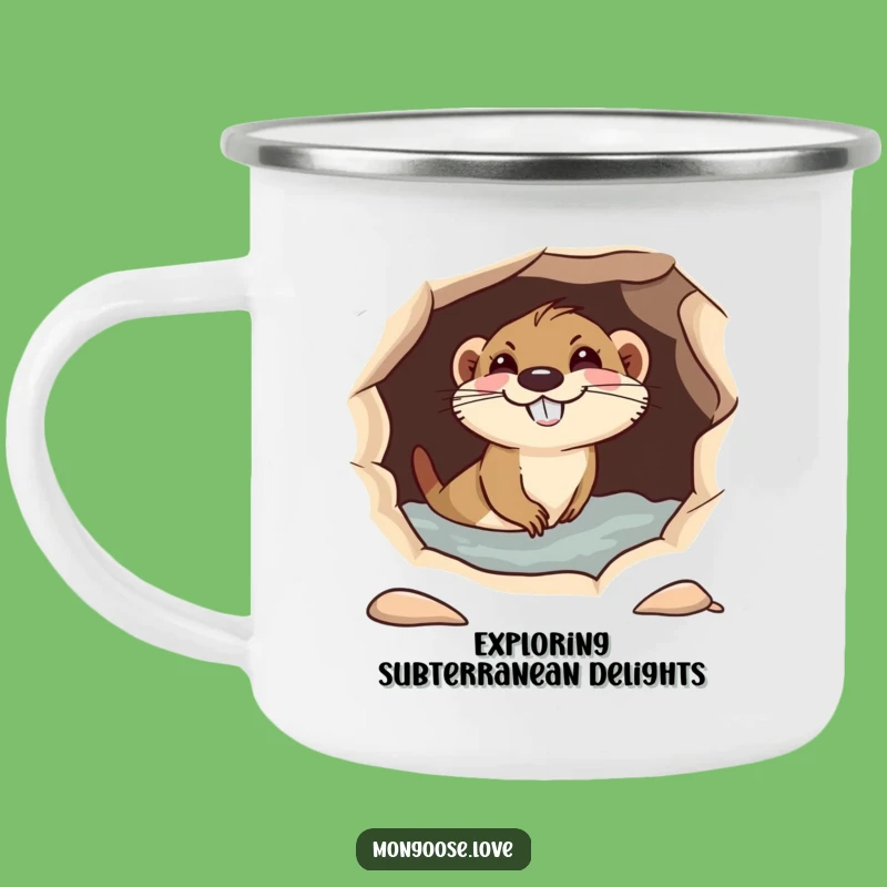 Funny Mongoose Diving Camping Mug: Adventure Fuel for Mischievous Souls