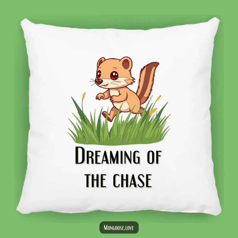 Funny Speedy Mongoose Pillow: Comfort with a Playful Chase