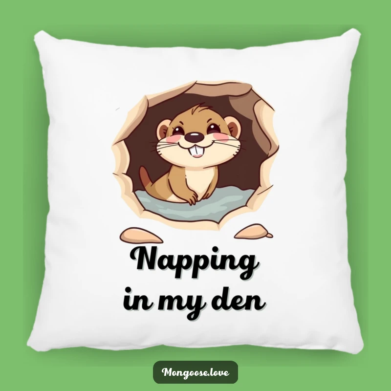 Funny Mongoose Diving Pillow: A Comfy Accent with Mischievous Charm