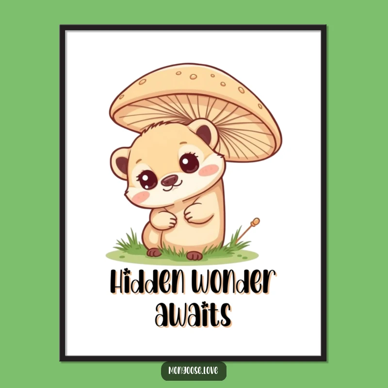 Funny Curious Mongoose Digital Art: Wonder for Your Space!