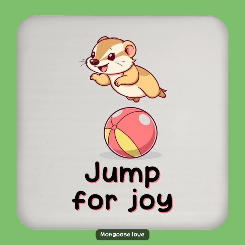 Funny Mongoose Drink Coaster Set: Protect Surfaces with Humor, Perfect Funny Gifts