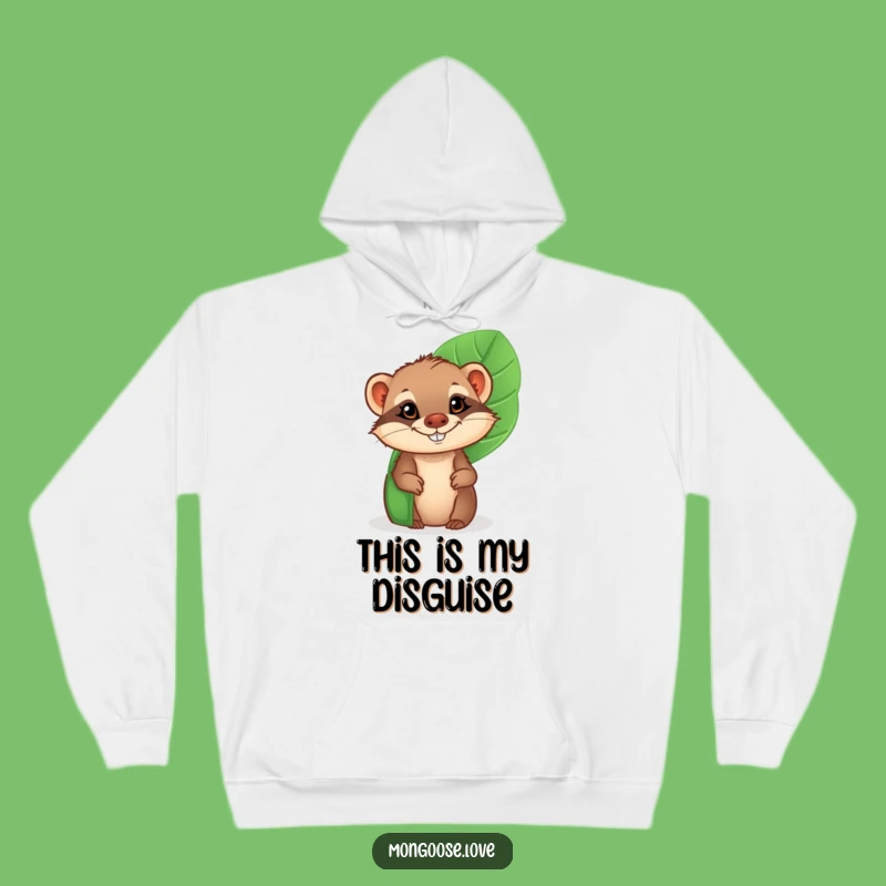 Funny Mongoose Grin Hoodie - Cozy Cheeky Leaf Jungle Lover Gift