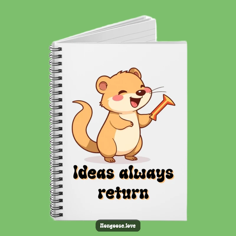 Funny Mongoose Boomerang Notebook: Jot Down Playful Ideas