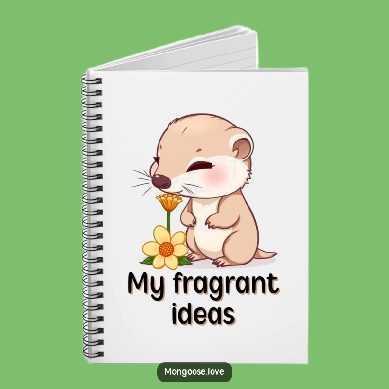 Funny Mongoose Flower Notebook: Jot Down Curious Observations