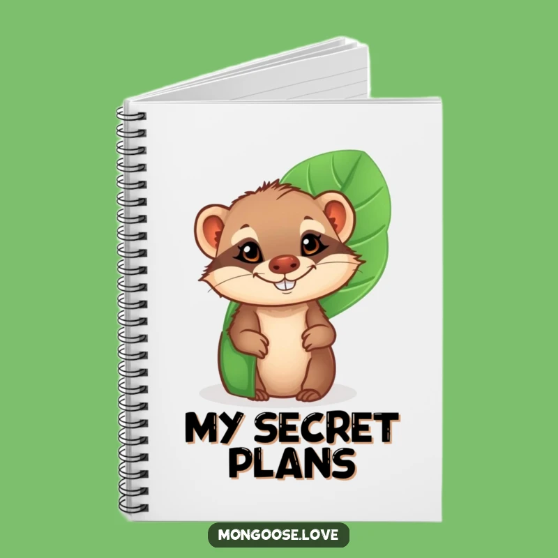 Funny Mongoose Grin Notebook - Cheeky Jungle Diary Gift
