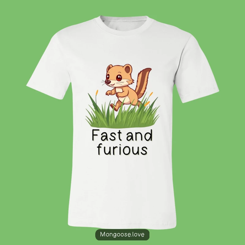 Funny Speedy Mongoose Tee: Dart into Fun with Style