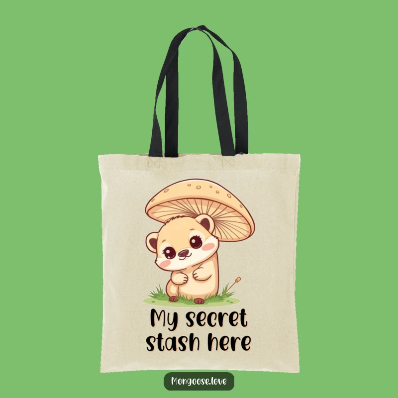 Funny Curious Mongoose Tote Bag: Carry Your Discoveries!